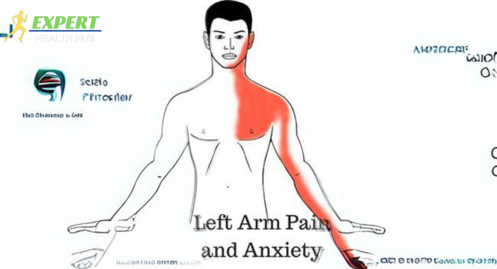 Left arm pain and anxiety.