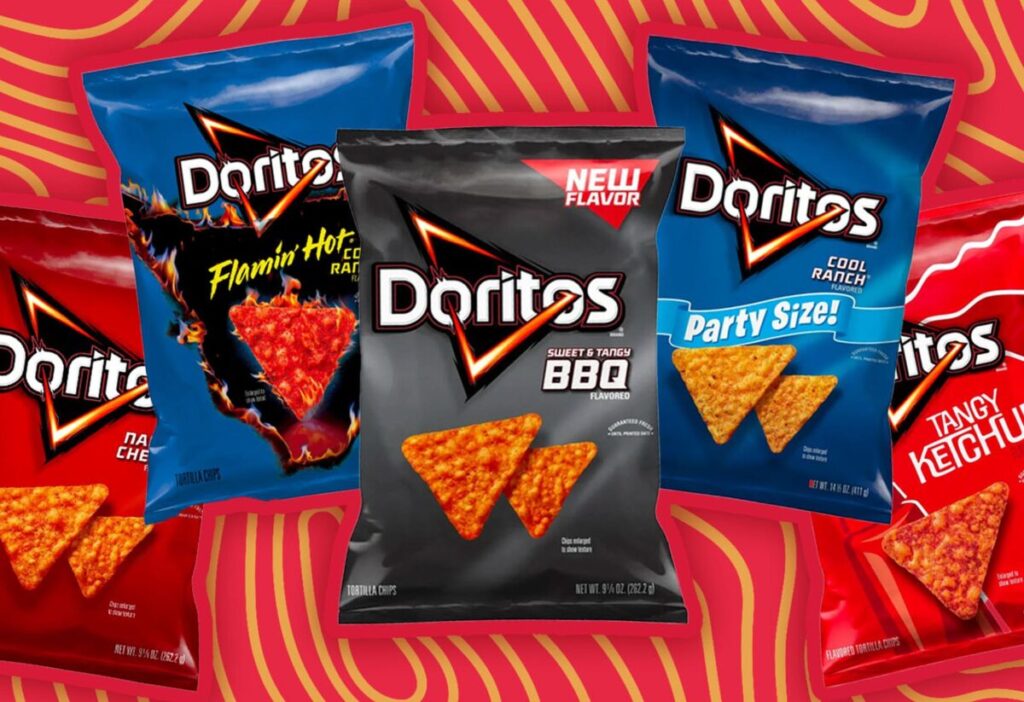 Doritos Food Labels and Product Sizes