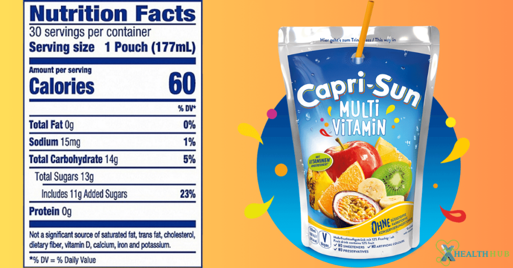 Capri sun nutrition facts.